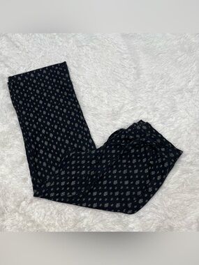 Jolt Linen Blend Wide Leg Pants Women’s Size XL Navy Resort Vacation Pockets